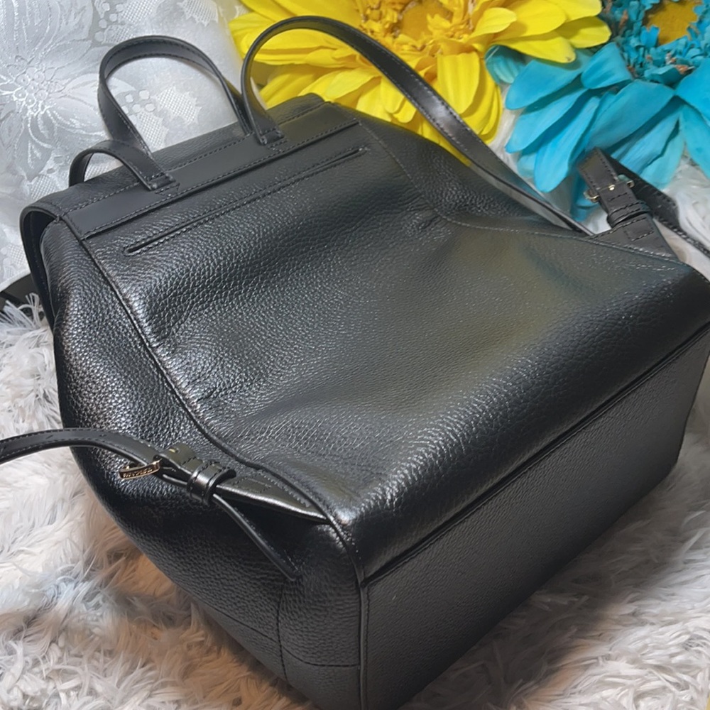 Michael Kors backpack Ginger MD black leather euc - Picture 7 of 12